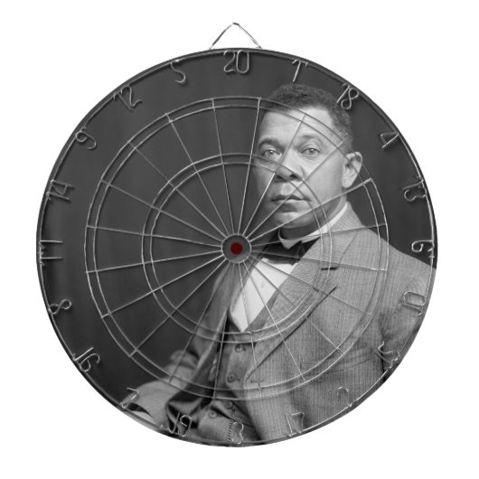 Booker Taliaferro Washington: Zwarte leraar Dartbord (Voorkant)