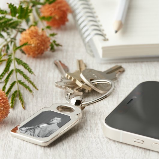 Booker Taliaferro Washington: Zwarte leraar Sleutelhanger (Zijkant)