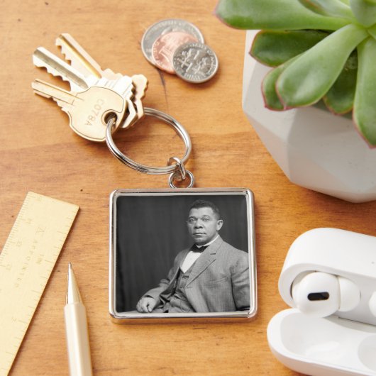 Booker Taliaferro Washington: Zwarte leraar Sleutelhanger (Bureau)