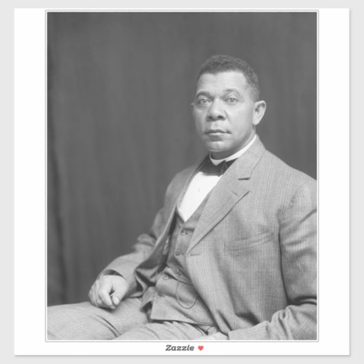 Booker Taliaferro Washington: Zwarte leraar Sticker (Vel)