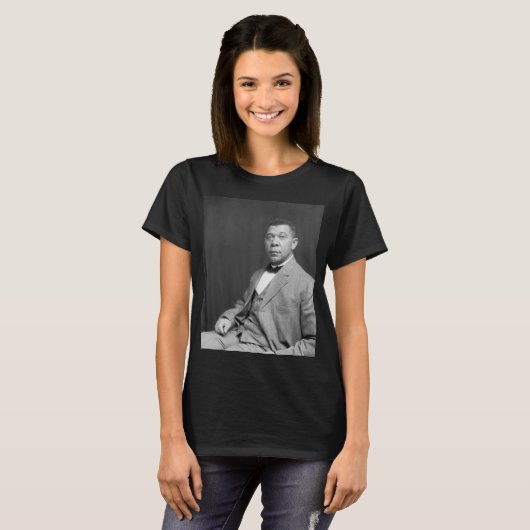 Booker Taliaferro Washington: Zwarte leraar T-shirt (Voorkant volledig)