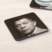 Booker Washington: Afro-Amerikaanse opvoeder Bier Onderzetter (Linkerzijde)