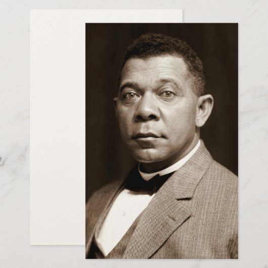 Booker Washington: Afro-Amerikaanse opvoeder Briefpapier (Voorkant / Achterkant)