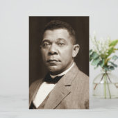Booker Washington: Afro-Amerikaanse opvoeder Briefpapier (Staand voorkant)