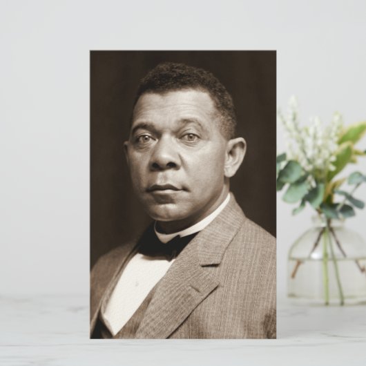 Booker Washington: Afro-Amerikaanse opvoeder Briefpapier (Staand voorkant)