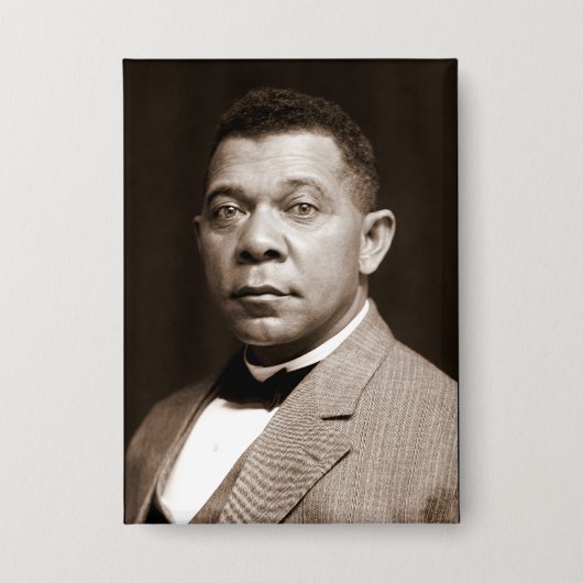 Booker Washington: Afro-Amerikaanse opvoeder Button (Voorkant)