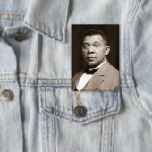 Booker Washington: Afro-Amerikaanse opvoeder Button (Insitu)