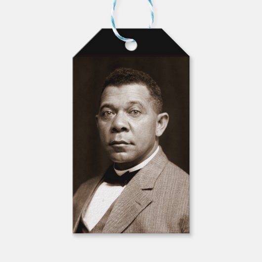 Booker Washington: Afro-Amerikaanse opvoeder Cadeaulabel (Voorkant)