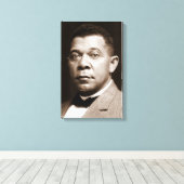 Booker Washington: Afro-Amerikaanse opvoeder Canvas Afdruk (Insitu (Houten vloer))