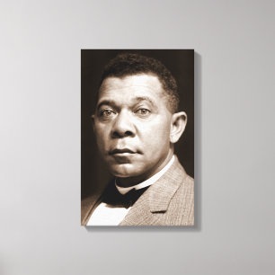 Booker Washington: Afro-Amerikaanse opvoeder Canvas Afdruk