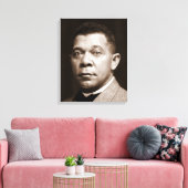 Booker Washington: Afro-Amerikaanse opvoeder Canvas Afdruk (Insitu (Woonkamer))