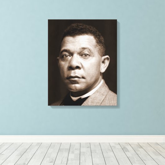 Booker Washington: Afro-Amerikaanse opvoeder Canvas Afdruk (Insitu (Houten vloer))