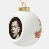 Booker Washington: Afro-Amerikaanse opvoeder Keramische Bal Ornament (Rechts)