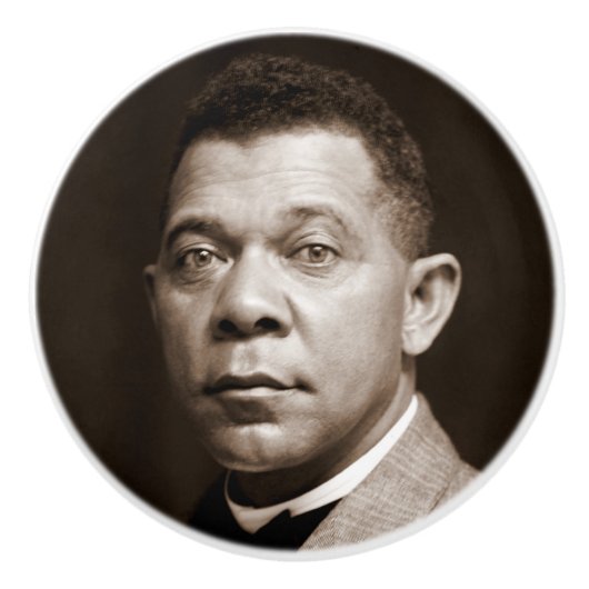 Booker Washington: Afro-Amerikaanse opvoeder Keramische Knop (Voorkant)