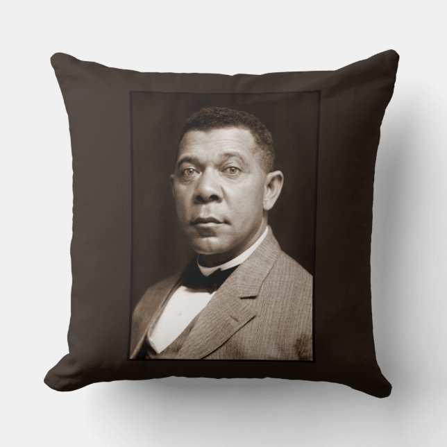 Booker Washington: Afro-Amerikaanse opvoeder Kussen (Voorkant)