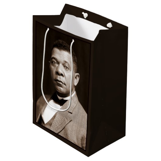 Booker Washington: Afro-Amerikaanse opvoeder Medium Cadeauzakje (Voorkant Gekanteld)