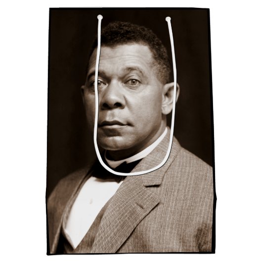 Booker Washington: Afro-Amerikaanse opvoeder Medium Cadeauzakje (Achterkant)