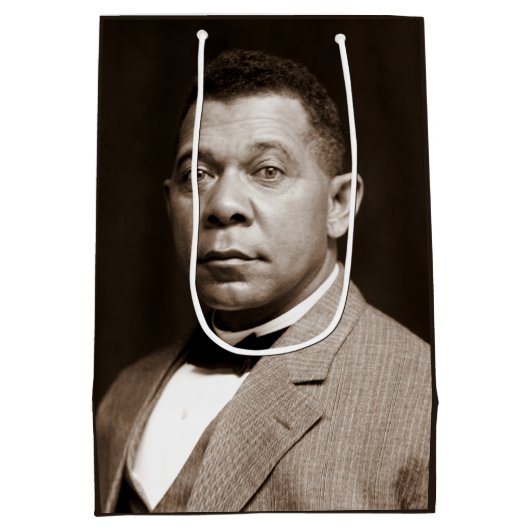 Booker Washington: Afro-Amerikaanse opvoeder Medium Cadeauzakje (Achterkant)