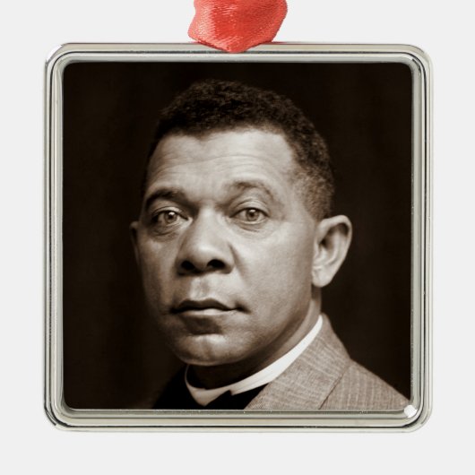Booker Washington: Afro-Amerikaanse opvoeder Metalen Ornament (Voorkant)