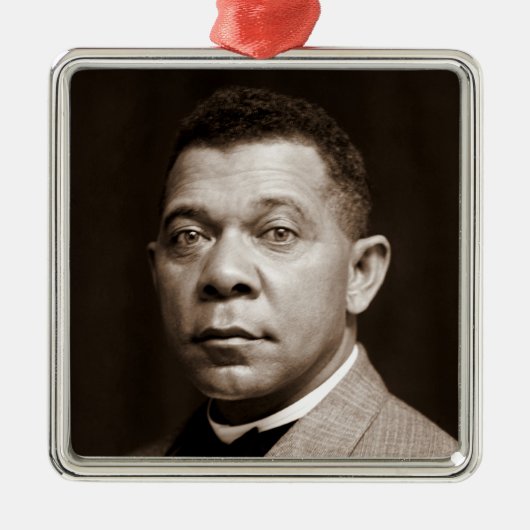 Booker Washington: Afro-Amerikaanse opvoeder Metalen Ornament (Voorkant)