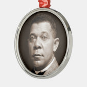 Booker Washington: Afro-Amerikaanse opvoeder Metalen Ornament (Links)