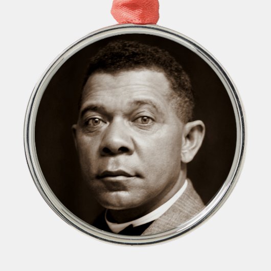 Booker Washington: Afro-Amerikaanse opvoeder Metalen Ornament (Voorkant)