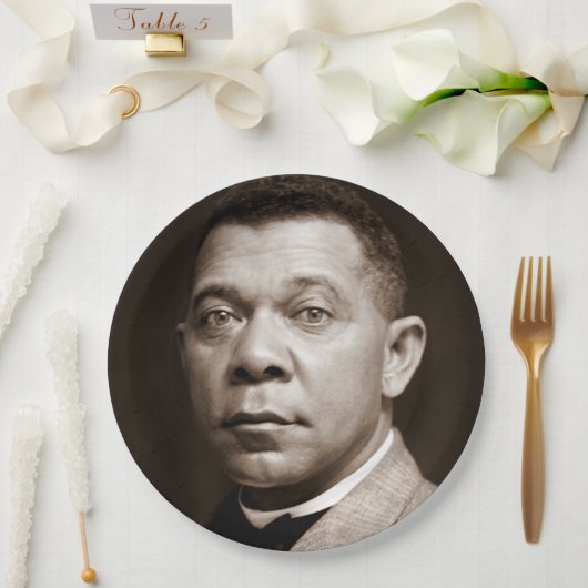Booker Washington: Afro-Amerikaanse opvoeder Papieren Bordje (Huwelijk)