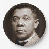 Booker Washington: Afro-Amerikaanse opvoeder Papieren Bordje (Voorkant)