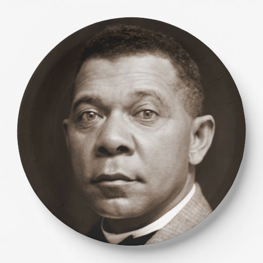 Booker Washington: Afro-Amerikaanse opvoeder Papieren Bordje (Voorkant)