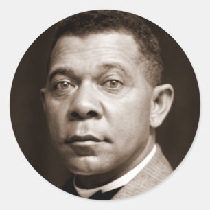 Booker Washington: Afro-Amerikaanse opvoeder Ronde Sticker