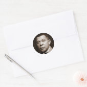Booker Washington: Afro-Amerikaanse opvoeder Ronde Sticker (Envelop)
