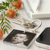 Booker Washington: Afro-Amerikaanse opvoeder Sleutelhanger (Voorkant Rechts)