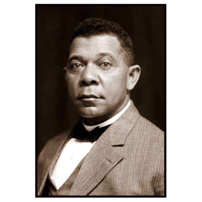 Booker Washington: Afro-Amerikaanse opvoeder Staand Fotobeeldje (Voorkant)