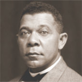 Booker Washington: Afro-Amerikaanse opvoeder Sticker (Voorkant)