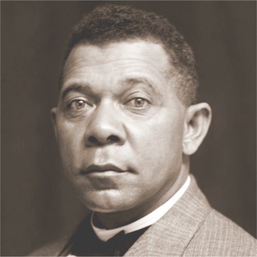 Booker Washington: Afro-Amerikaanse opvoeder Sticker (Voorkant)