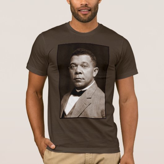 Booker Washington: Afro-Amerikaanse opvoeder T-shirt (Voorkant)