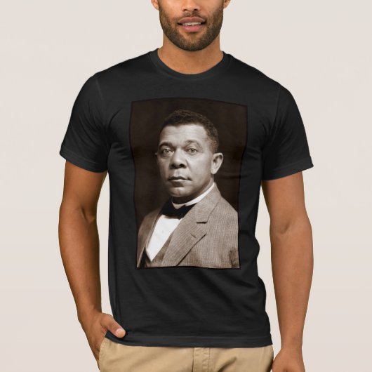 Booker Washington: Afro-Amerikaanse opvoeder T-shirt (Voorkant)