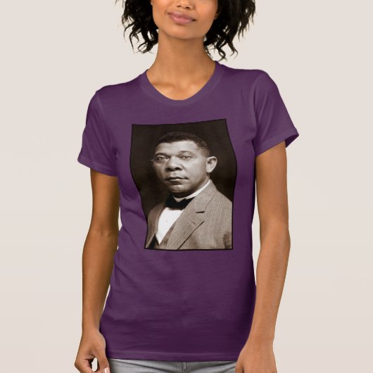 Booker Washington: Afro-Amerikaanse opvoeder T-shirt (Voorkant)