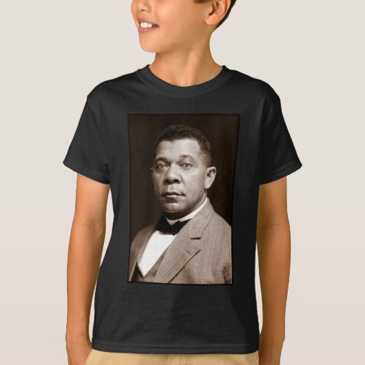 Booker Washington: Afro-Amerikaanse opvoeder T-shirt (Voorkant)