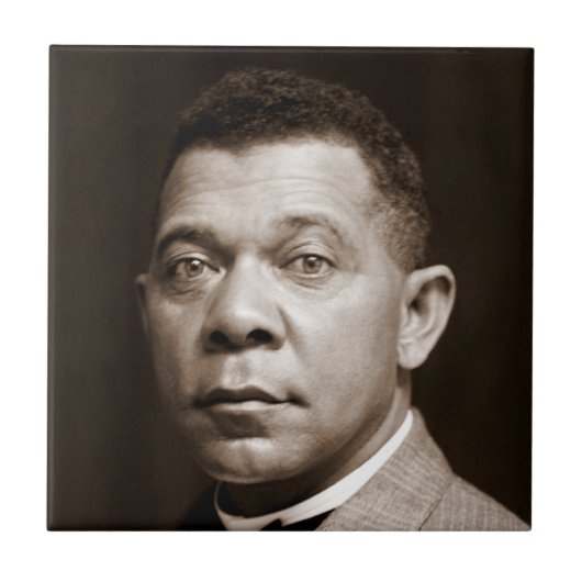 Booker Washington: Afro-Amerikaanse opvoeder Tegeltje (Voorkant)