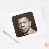 Booker Washington: Afro-Amerikaanse opvoeder Vierkante Sticker (Envelop)