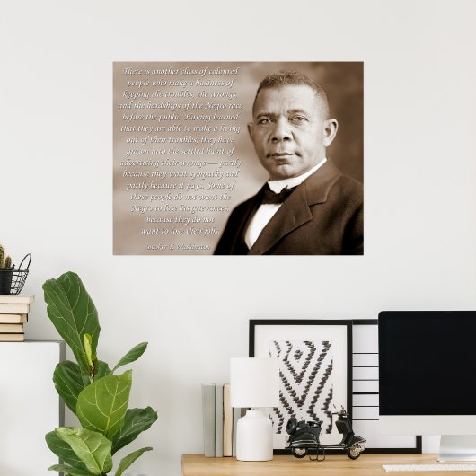 Booker Washington Race Poster (Thuiskantoor)