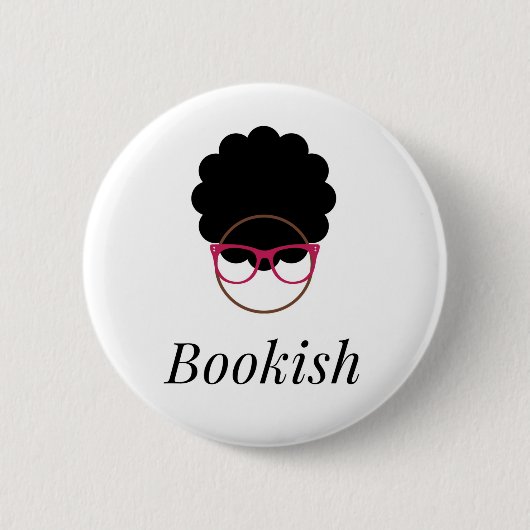 Bookish Afro Logo Button (Voorkant)