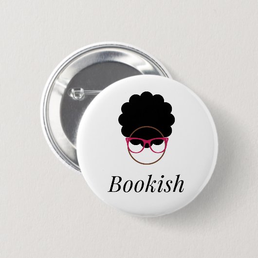 Bookish Afro Logo Button (Voorkant /achterkant)