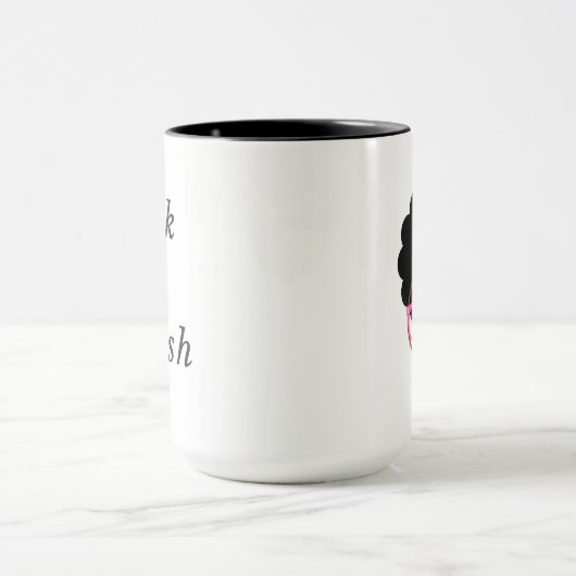 Bookish Afro Logo Mok (Midden)