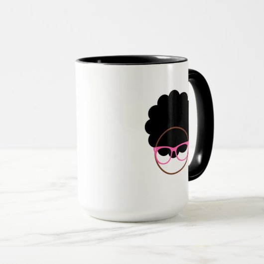 Bookish Afro Logo Mok (Voorkant rechts)