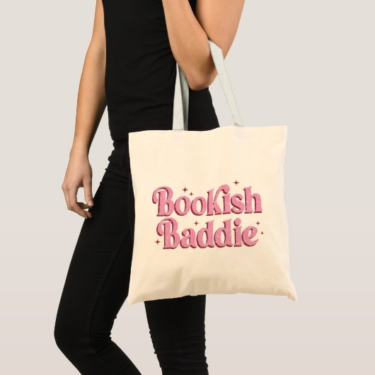 Bookish Baddie Book Quote Tote Bag (Voorkant (product))