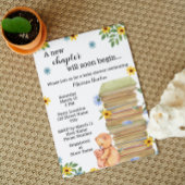 Bookish Beer Baby shower Invitation Kaart
