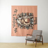 Bookish Bliss: Meisje te midden van boeken Wandkleed (In situ)