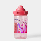 Bookish book Lovers, Pumpkin and Fall Leaves Girls Waterfles (Achterkant)